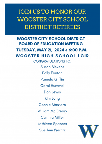 Congratulations to our 2024 WCS Retirees!